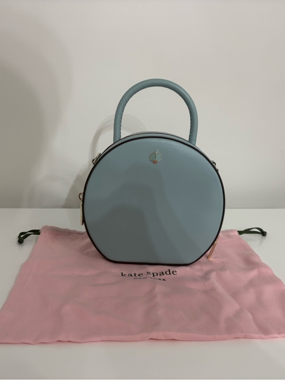 kate spade Light Blue Round Top-Handle Mini Bag